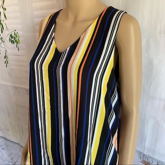 CATO Striped Flowy Layered Top - Picture 2 of 7